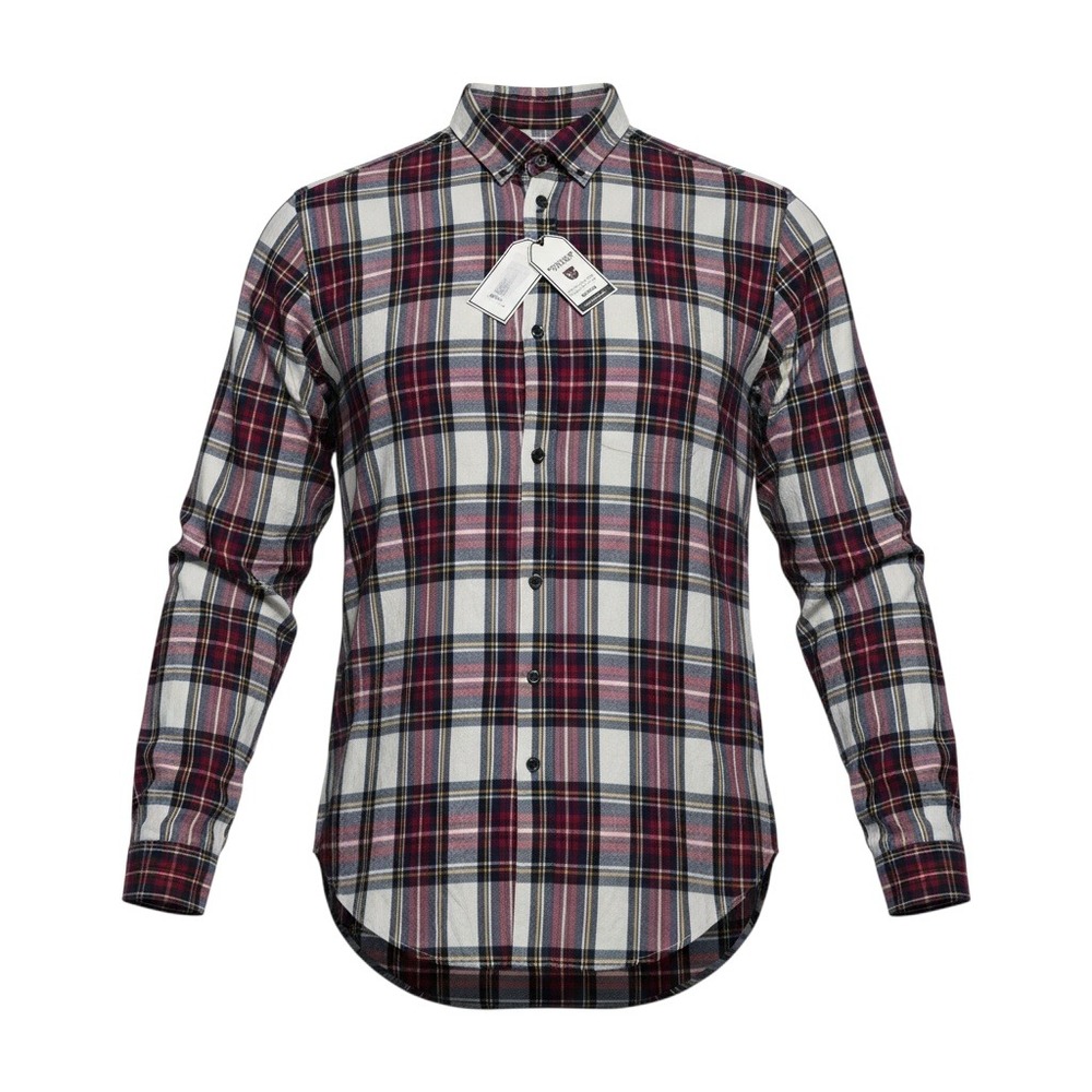 NWT Roundtree & Yorke Flannel Shirt 2XB Red Plaid Mens Big Portuguese Cotton